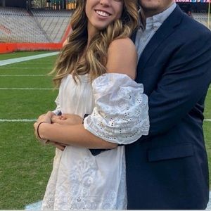 Peppermayo off-white poofy dress